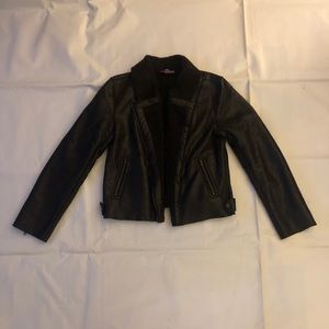 Faux Leather Moto Jacket